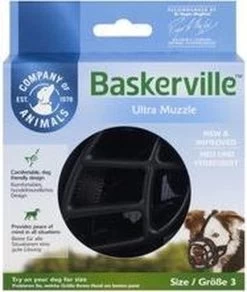 Company Of Animals Baskerville Ultra Muzzle - Muilkorf - Maat 3 (M) - Zwart -Dierenwinkel 1015x1200 2