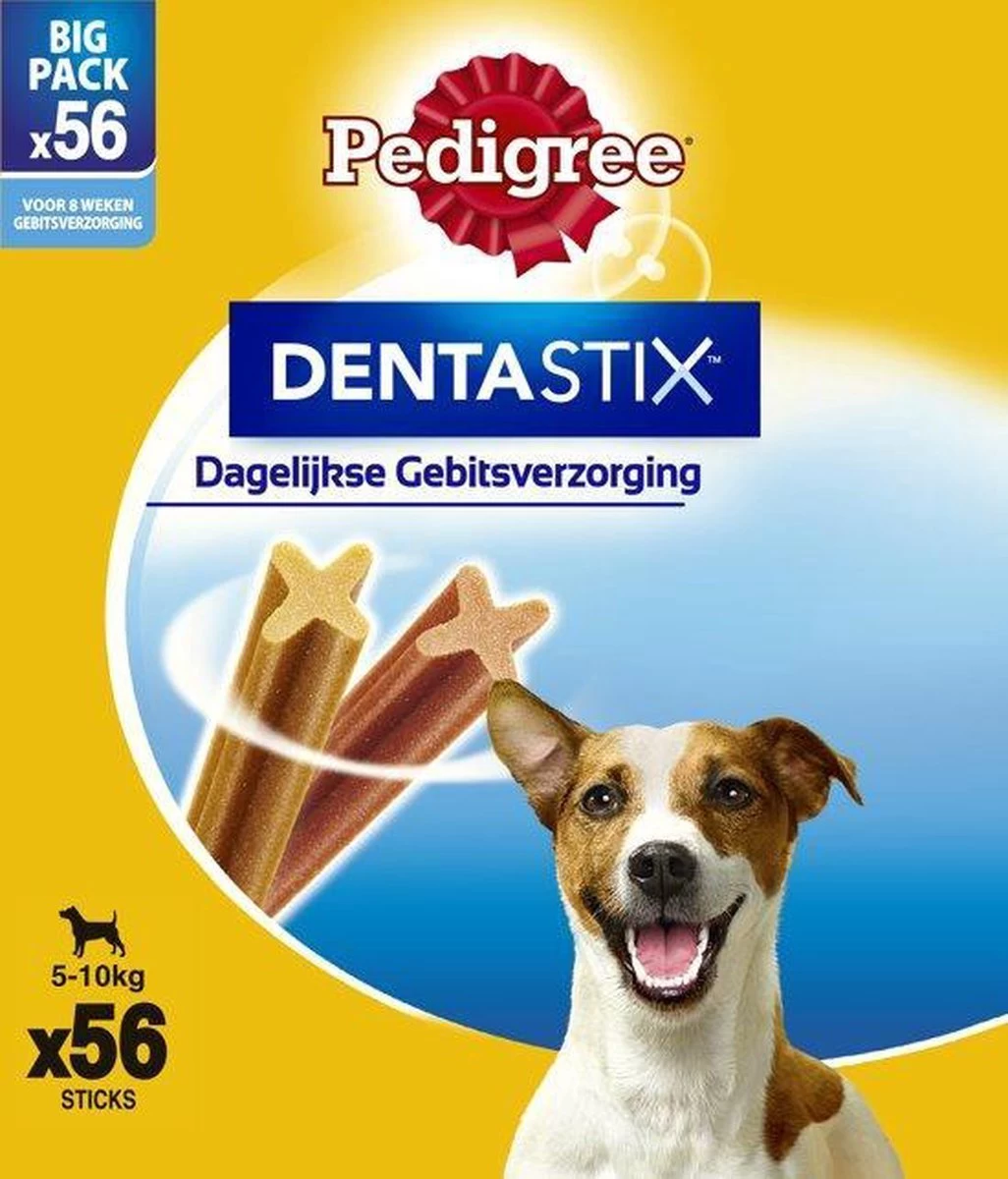 Pedigree Dentastix Kauwstaven - Gebitsverzorgende Hondensnacks - Mini - 56 Stuks