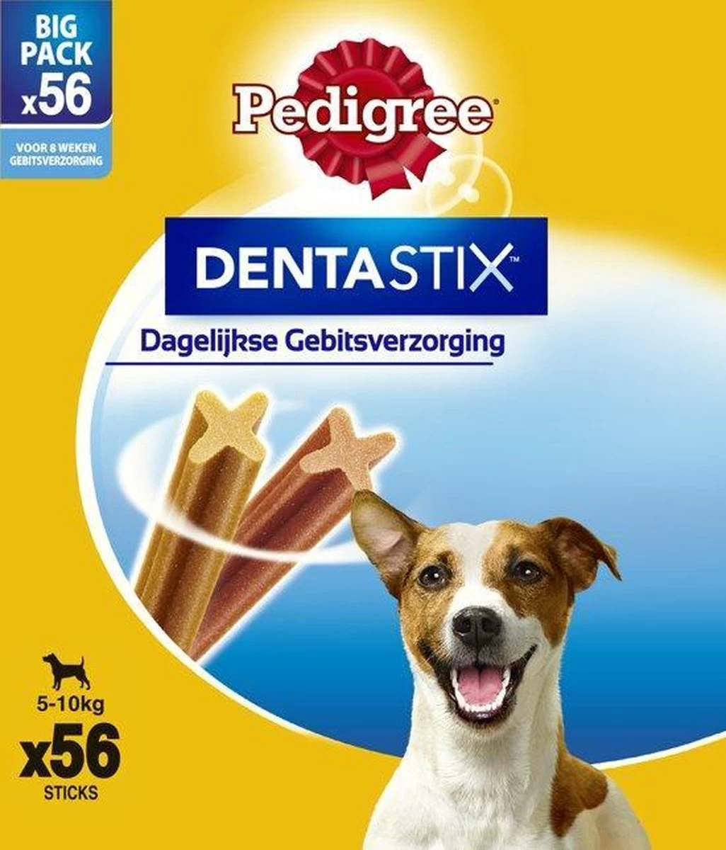 Pedigree Dentastix Mini Hond Voordeelpak - Gebitsverzorgende Hondensnack - 2 X 56 Stuks 4 Pedigree Dentastix Mini Hond Voordeelpak - Gebitsverzorgende Hondensnack - 2 X 56 Stuks - Afbeelding 2
