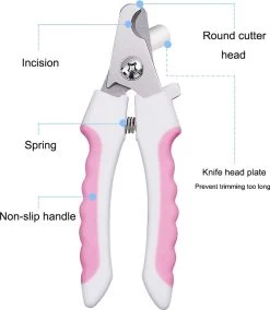 Merkloos Professionele Nagelschaar - Dieren Nagelschaar - Roze - Honden Nagelknipper - Hondennagels - Honden Knip Schaar - Honden Knipsch -Dierenwinkel 1043x1200 5