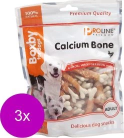 Proline Boxby Calcium Bone - Hondensnacks - 3 X 360 G Valuepack -Dierenwinkel 1074x1200