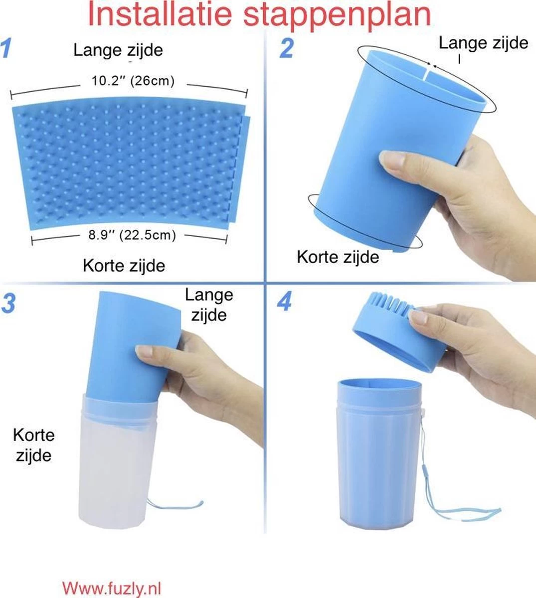 Fuzly - Hondenpoot Reiniger - + Handdoek - Hondenborstel - Hondenverzorging - Verzorging Hond - Hond Wassen - Blauw 6 Fuzly - Hondenpoot Reiniger - + Handdoek - Hondenborstel - Hondenverzorging - Verzorging Hond - Hond Wassen - Blauw - Afbeelding 4