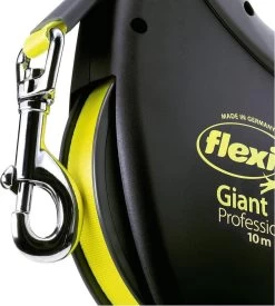 Flexi Giant Tape - Hondenriem - Zwart/Geel - L - 10 M - (<50 Kg) -Dierenwinkel 1076x1200 2