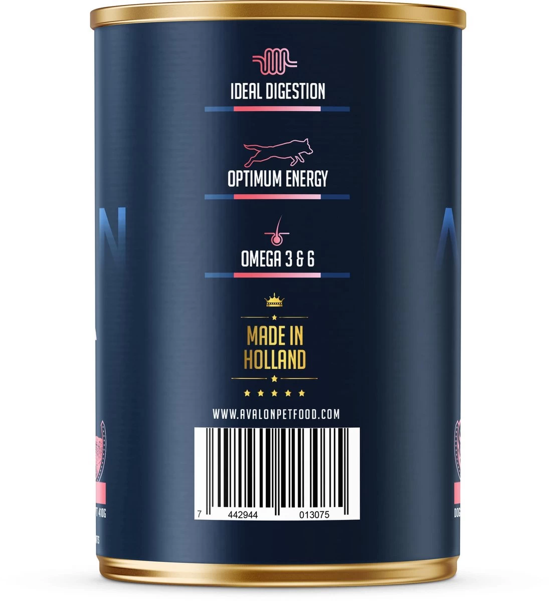 Avalon Petfood Dog Duck & Turkey - Hondenvoer - 12 X 410 Gram 4 Avalon Petfood Dog Duck & Turkey - Hondenvoer - 12 X 410 Gram - Afbeelding 2