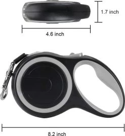 IGOODS - Uitlaatriem - Honden Riem - Katten Riem - Uitlaatriem Voor Dieren Rollijn - Hondenriem - 5 Meter Lang - Grijs -Dierenwinkel 1105x1200 6