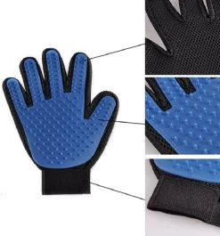 Vacht Verzorgingsborstel Voor Huisdieren - Blauw - LimitedDeals - Voor Honden Katten Konijnen Paarden - Tevens Massage Handschoen Voor Dieren! - Goed Voor De Verzorging Van De Vacht -Dierenwinkel 1120x1200