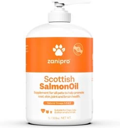 Aerend - Zalmolie Voor Honden En Katten - Zanipro® 500 Ml - 100% Visolie Op Schotse Zalmolie - Glanzende Vacht - Voedingssupplement - Anti-jeuk - Gezonde Bron Van Omega 3, 6 & 9 - Behandeling Voor Fretten En Paarden