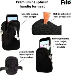Filo Elastische Hondenriem Middel - Hardlopen En Wandelen - Hardloopriem Hond Handsfree Met Heuptasje - Looplijn Met Heupriem - Canicross Gordel Honden - Riemen - Heupgordel - Leiband -Dierenwinkel 1128x1200 7