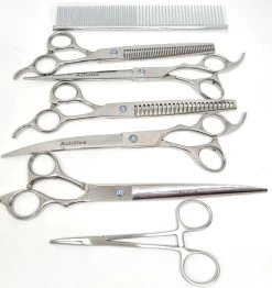 Achilles Hondenschaar - Scharenset Hond 8 INCH - 8-Delige Scharenset - Effileerschaar Hond -Dierenwinkel 1132x1200