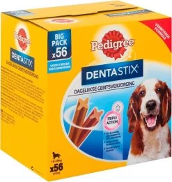 Pedigree Dentastix Kauwstaven - Gebitsverzorgende Hondensnacks - Medium - 56 Stuks -Dierenwinkel 1134x1200