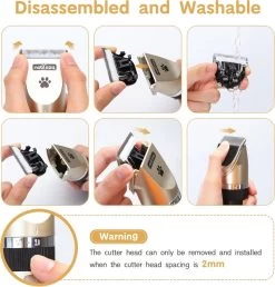 Nobleza Dieren Tondeuse Set - 4 Opzetkammen - Draadloos - Voor Huisdieren Katten & Honden 13 Nobleza Dieren Tondeuse Set - 4 Opzetkammen - Draadloos - Voor Huisdieren Katten & Honden -Dierenwinkel 1147x1200 5