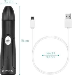 Navaris Elektrische Nagelvijl Voor Huisdieren - Met Diamanten Vijlkop - Voor Honden, Katten En Konijnen - Ook Voor Vogelsnavels - Draadloos -Dierenwinkel 1149x1200 9