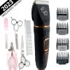 YE™ Professionele Dieren/honden Tondeuse Set Extra Krachtig - Honden Trimmer - Lang Of Kortharige Huisdieren Katten & Honden - Draadloos - Weinig Geluid