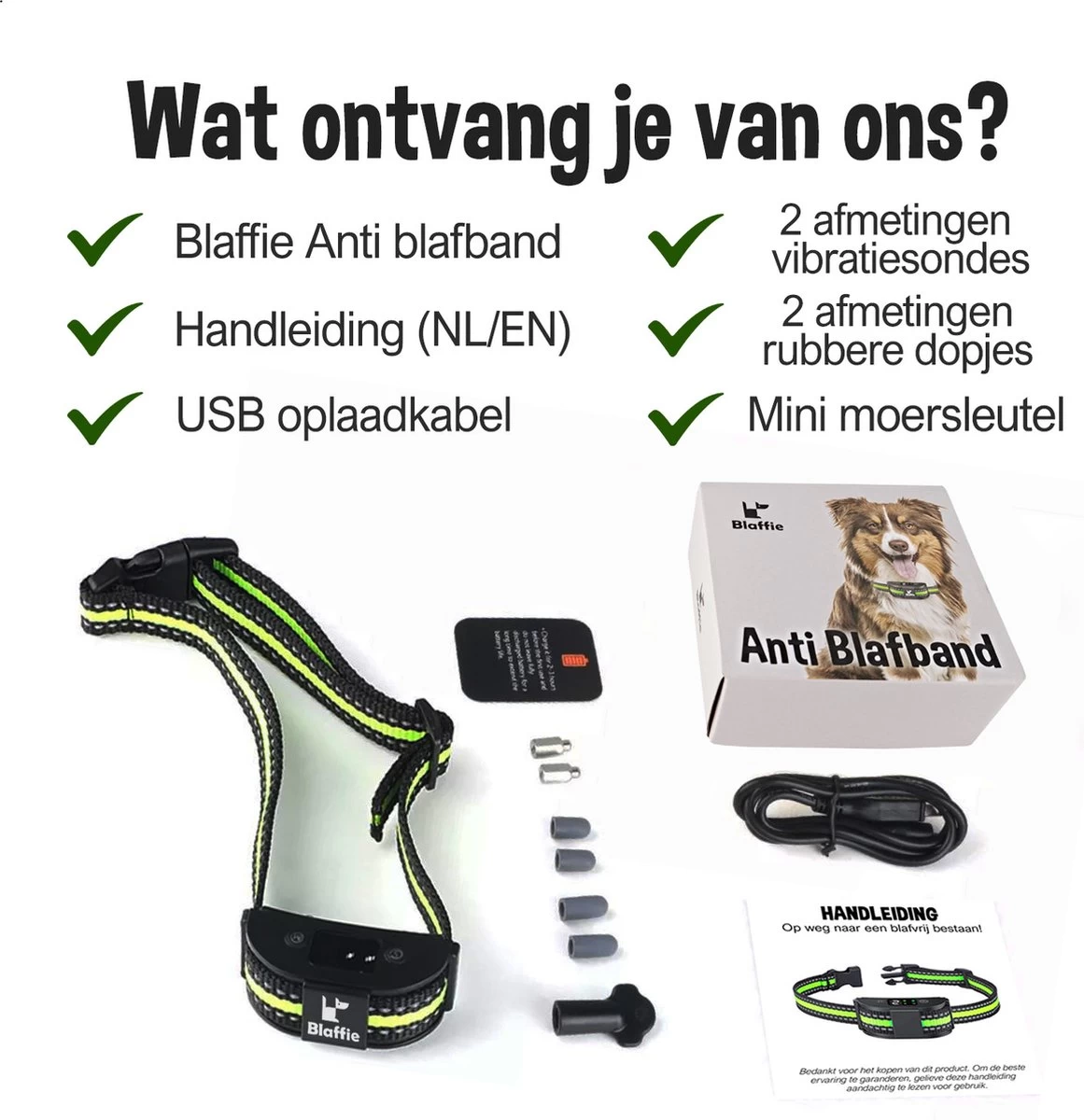 Blaffie® Anti Blafband – Trainingshalsband Voor Kleine En Grote Honden – Oplaadbaar– Anti Blaf Apparaat – Zonder Schok – Diervriendelijk - Blafband Voor Honden 10 Blaffie® Anti Blafband – Trainingshalsband Voor Kleine En Grote Honden – Oplaadbaar– Anti Blaf Apparaat – Zonder Schok – Diervriendelijk - Blafband Voor Honden - Afbeelding 8