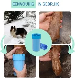 TIKKENS Hondenpoten Reiniger 2-in-1 - Hondenborstel - Hondenpoot Reiniger - Huisdier Poot Wassen - Hondenverzorging - Honden Wassen - Inclusief Microvezeldoek - XL -Dierenwinkel 1163x1200 1