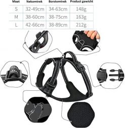 Somstyle Anti Trek Hondentuig L Met Hondenriem - Leiband - Y Tuig Hond - Hondenharnas - Riem - Zwart 11 Somstyle Anti Trek Hondentuig L Met Hondenriem - Leiband - Y Tuig Hond - Hondenharnas - Riem - Zwart -Dierenwinkel 1166x1200 8