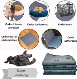 Sharon B - Puppy Training Pad - Plasmat - Beige Met Botjesprint - 80x90 Cm - Hondentoilet - Herbruikbaar - Wasbaar 17 Sharon B - Puppy Training Pad - Plasmat - Beige Met Botjesprint - 80x90 Cm - Hondentoilet - Herbruikbaar - Wasbaar -Dierenwinkel 1167x1200 6