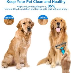 Igoods Professionele 2-Zijdige Ondervacht Kam Voor Hond En Kat - Hondenborstel – Kattenborstel -Dierenwinkel 1172x1200 5