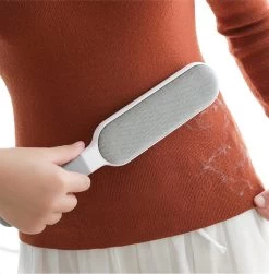 IGOODS - Pet Hair Remover - Hond & Kat Roller Brush - Dubbelzijdig Bont Ontharingsgereedschap Met Zelfreinigende Basis - Reismaatborstel - Voor Kleding - Bank - Tapijt - Autostoel GRIJS -Dierenwinkel 1183x1200 4