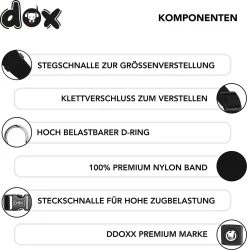 DDOXX Hondenharnas Nylon, Step-In, Verstelbaar, Uitbraakbestendig | Voor Kleine, Middelgrote & Grote Honden | Borstharnas Hond Kat Puppy Auto | Puppy Harnas Kat Harnas | Zwart, S -Dierenwinkel 1184x1200 10