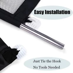 Merkloos ACE Pets – Oprolbaar Hondenrek Voor Binnen - Traphekje Hond Zonder Boren - Veiligheidshek Deurhekje - 180 X 72 Cm - Zwart -Dierenwinkel 1185x1200 12