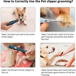 Buxibo Professionele Dieren Tondeuse Set - Tondeuse + Schaar - Voor Huisdieren Honden & Katten - Draadloos - Oplaadbare Pet Trimmer - Precieze Clipper - Low Noise -Dierenwinkel 1188x1200 6