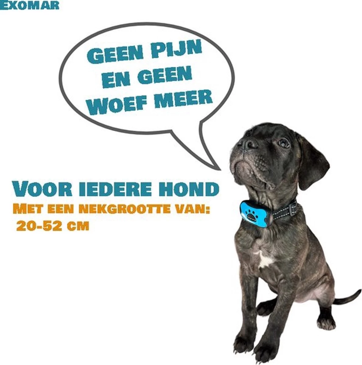 Exomar® Anti Blafband Voor Honden Blafband Anti Blaf Apparaat Blafband Zonder Schok - Diervriendelijk 4 Exomar® Anti Blafband Voor Honden Blafband Anti Blaf Apparaat Blafband Zonder Schok - Diervriendelijk - Afbeelding 2
