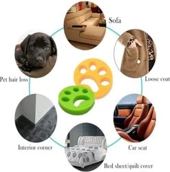 Merkloos Wasmachine Herbruikbare Haarverwijderaar - Huisdierhaar Verwijderaar - Anti Haren - Accessoires Wasmachine - Groen - 1 Stuks -Dierenwinkel 1189x1200 5