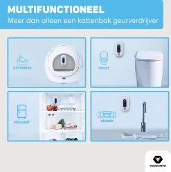 Vulpes Pets® Kattenbak Geurverdrijver PRO - Ozon En Negatieve Ionen Functie - Infraroodsensor - Oplaadbaar - Geurverwijderaar - Air Eliminator - Wit 22 Vulpes Pets® Kattenbak Geurverdrijver PRO - Ozon En Negatieve Ionen Functie - Infraroodsensor - Oplaadbaar - Geurverwijderaar - Air Eliminator - Wit -Dierenwinkel 1195x1200 12