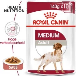 Royal Canin Shn Medium Adult Pouch - Hondenvoer - 10 X 140 G -Dierenwinkel 1195x1200 2