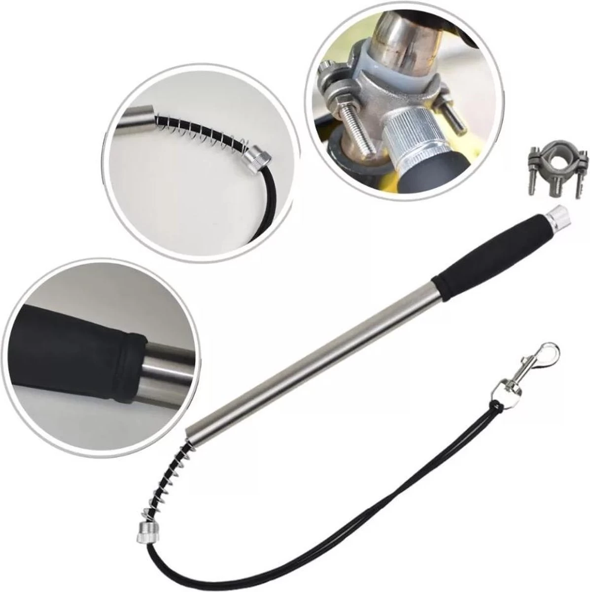 Fiets Hondenriem - Fietsbeugel Voor De Hond -Honden Fietsbeugel - Hondenlijn-Lijn Dog- Afstandshouder Hond 6 Fiets Hondenriem - Fietsbeugel Voor De Hond -Honden Fietsbeugel - Hondenlijn-Lijn Dog- Afstandshouder Hond - Afbeelding 4