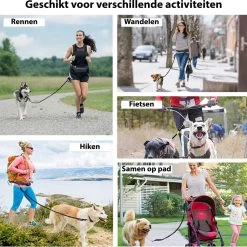 Filo Elastische Hondenriem Middel - Hardlopen En Wandelen - Hardloopriem Hond Handsfree Met Heuptasje - Looplijn Met Heupriem - Canicross Gordel Honden - Riemen - Heupgordel - Leiband -Dierenwinkel 1198x1200 34