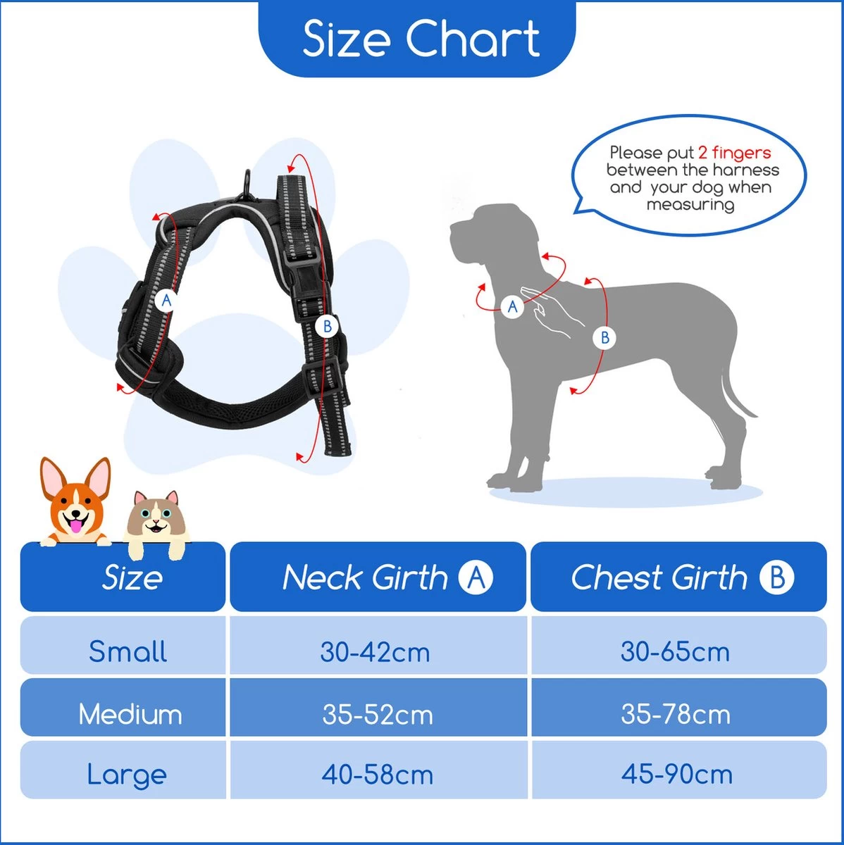 Nobleza 42ZHW - Hondenharnas - Hondentuigje - Anti Trek - S - Zwart 8 Nobleza 42ZHW - Hondenharnas - Hondentuigje - Anti Trek - S - Zwart - Afbeelding 6