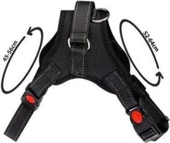 Merkloos Hondentuigje - Anti-Trek Tuig - Hondenharnas - Zwart - Maat M -Dierenwinkel 1200x1012 6
