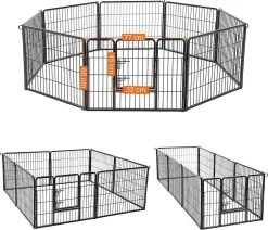 Transformeerbare Hondenren - Dieromheining Van 60 Cm Hoog En 210 Cm Diagonaal - Zwart -Dierenwinkel 1200x1031 3