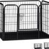 Relaxdays Puppyren - Hondenren - Puppykennel - Konijnenren - Bodem - Metaal - Div. Grootte - M -Dierenwinkel 1200x1034 4