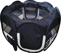 Dailyibed Opvouwbare Puppyren - Zwart - 115x115x58 Cm - Incl. Draagtas - Incl. Voederbak -Dierenwinkel 1200x1037 5