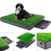 Merkloos Hondentoilet Kunstgras Met Bak - Indoor Dierentoilet - Uitneembare Opvangbak - Puppy Training Pets - Outdoor/Balkon/Tuin/Indoor Toilet - 50x64 Cm -Dierenwinkel 1200x1041 2