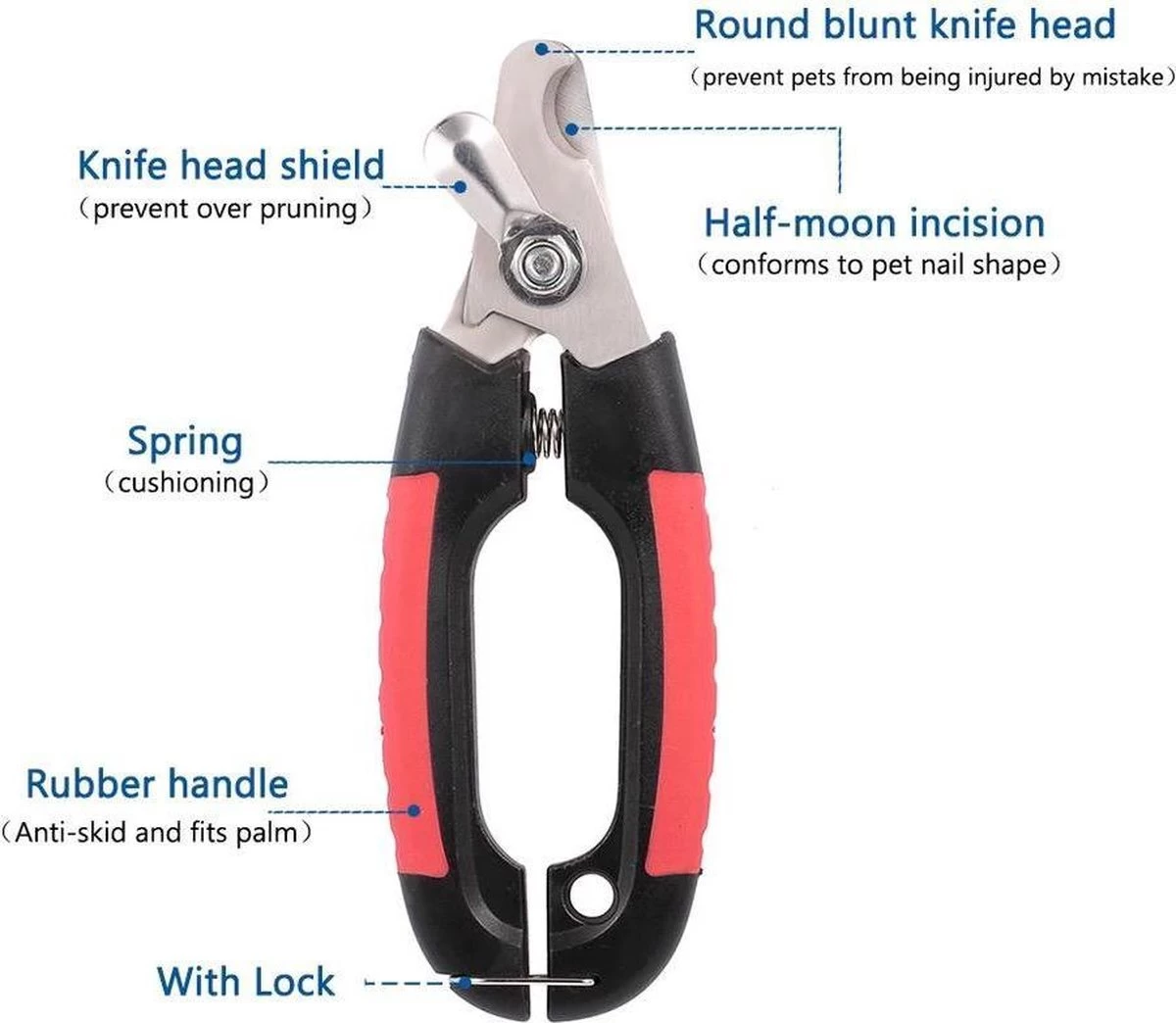 Nagelschaar Voor Dieren- Nagelknipper- Kat- Hond- Vogel Nagelschaartje - Huisdieren - Nail Clipper- Nail Cutter 9 Nagelschaar Voor Dieren- Nagelknipper- Kat- Hond- Vogel Nagelschaartje - Huisdieren - Nail Clipper- Nail Cutter - Afbeelding 7