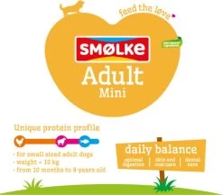 Smolke Adult Mini - Kip - Hondenvoer - 12 Kg -Dierenwinkel 1200x1050 1