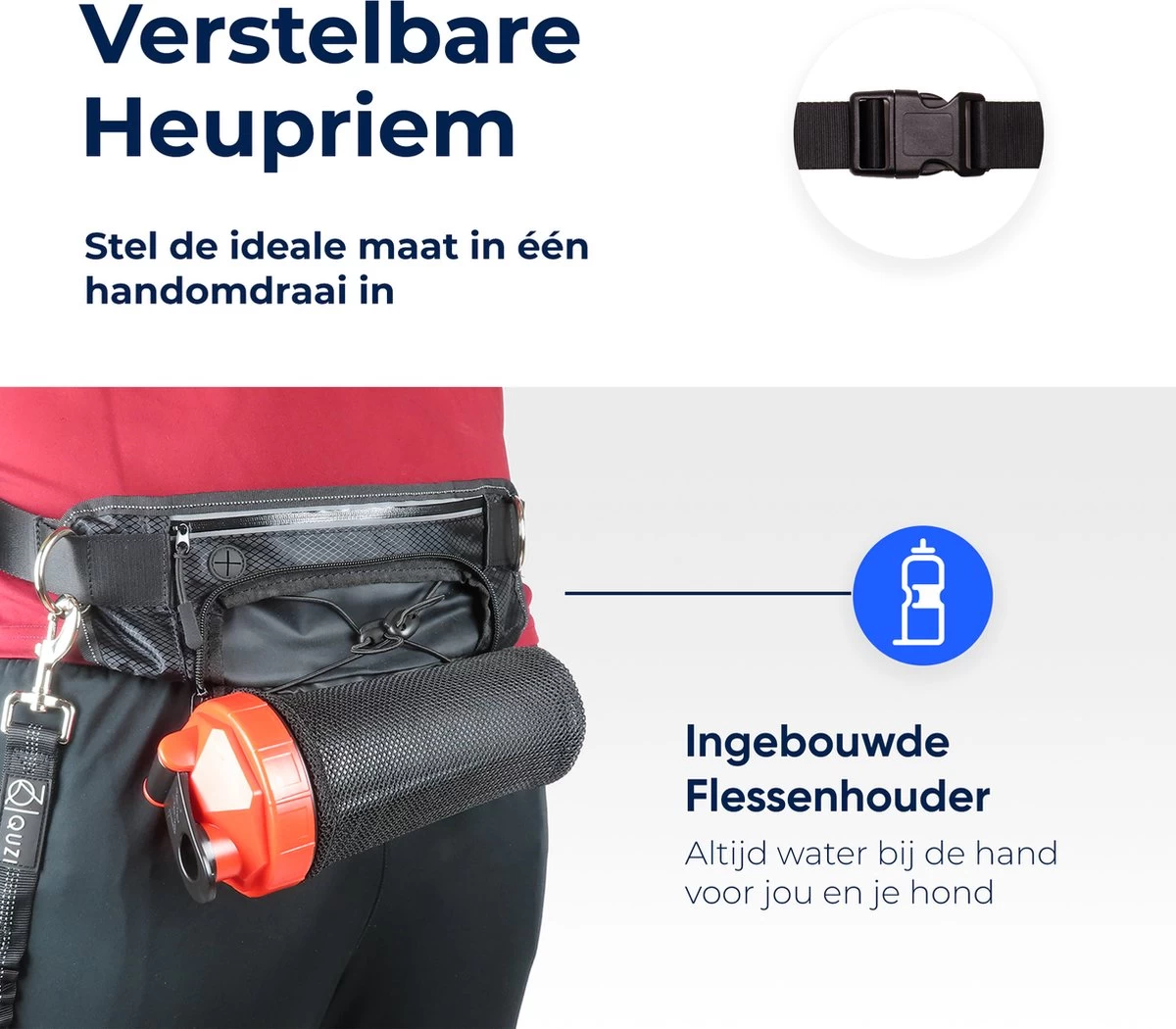 Canicross Looplijn Hond Met Heupriem Voor Hardlopen - Elastische Handsfree Hondenriem - Honden Trainingslijn - 150/200cm - Blauw 8 Canicross Looplijn Hond Met Heupriem Voor Hardlopen - Elastische Handsfree Hondenriem - Honden Trainingslijn - 150/200cm - Blauw - Afbeelding 6