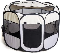 Dogs&Co Puppyren Opvouwbaar Grijs 90x90x60cm In Handige Draagtas -Dierenwinkel 1200x1057 6