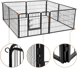 Transformeerbare Hondenren - Dieromheining Van 60 Cm Hoog En 210 Cm Diagonaal - Zwart -Dierenwinkel 1200x1059 4