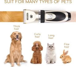 Nobleza B78 - Dieren Tondeuse Set - 4 Opzetkammen - Voor Huisdieren Katten & Honden - Draadloos -Dierenwinkel 1200x1062 2