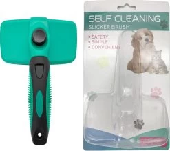 ElegaPet Hondenborstel Groen - Hondenhaar Verwijderen - Kat En Hondenkam - Slickerborstel Hond En Kat - Groomer - Ondervacht Kam Hond - Borstel Hond - Hondenborstel Langharig En Kortharig - Slickerborstel - Anti Klit/Knopen/Huidschilfers -Dierenwinkel 1200x1062