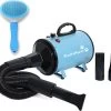 FluffyPuffy Professionele Hondenföhn Met 3 Opzetstukken - Waterblazer Voor Honden - 2800 W Verstelbaar Vermogen - Stil Design - Met Gratis Hondenborstel - Blauw -Dierenwinkel 1200x1075 1
