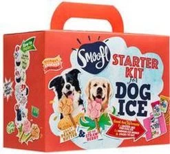 Smoofl Honden Lekkernij - Starter Kit Om Je Eigen Honden Ijs Te Maken, Kit Met 2 Ijsmixen Voor Honden, Pindakaas En Aardbei Smaak, Een Pootvormige Silicone Vorm - Voor 4 Hondenijsjes -Dierenwinkel 1200x1090