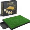 Toivo HondenToilet Kunstgras - Zwart - Geurafstotend - 62 X 49 X 6.6 CM - Honden Wc Outdoor - Zindelijkheidstraining Hond - Puppy Pads - Dierentoilet