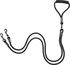 Rebel Petz - Dubbele Verstelbare Hondenriem Voor Twee Honden - Met Draaibare Sluiting En Zacht Handvat - Small En Large - Small (140 Cm Lang, Ø 8 Mm) -Dierenwinkel 1200x1111 5