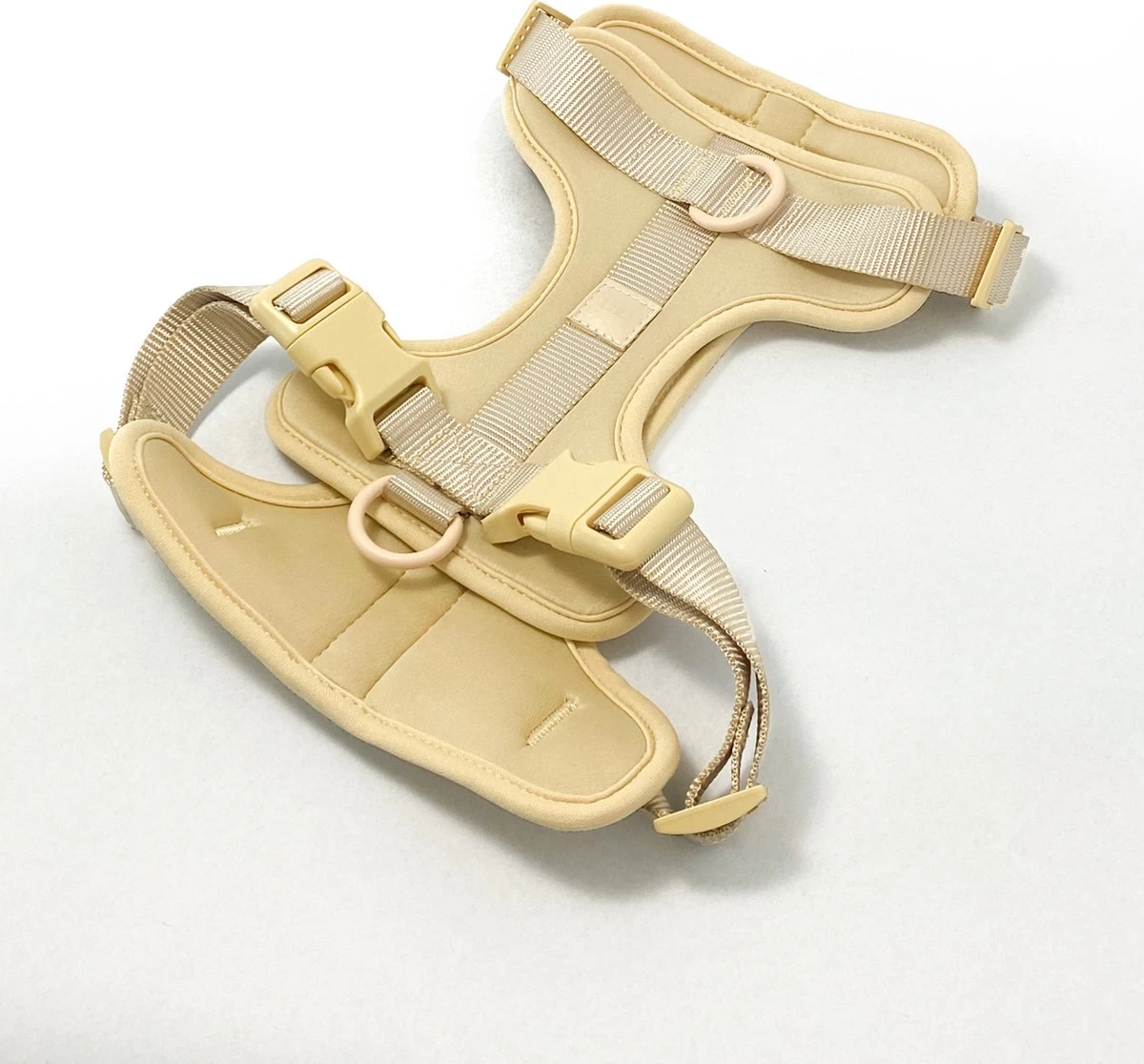 Pood Anti-Trek Hondentuig - Verstelbaar Stijlvol Hondenharnas - Y Tuig - XS Kleine Hond - Beige 7 Pood Anti-Trek Hondentuig - Verstelbaar Stijlvol Hondenharnas - Y Tuig - XS Kleine Hond - Beige - Afbeelding 5